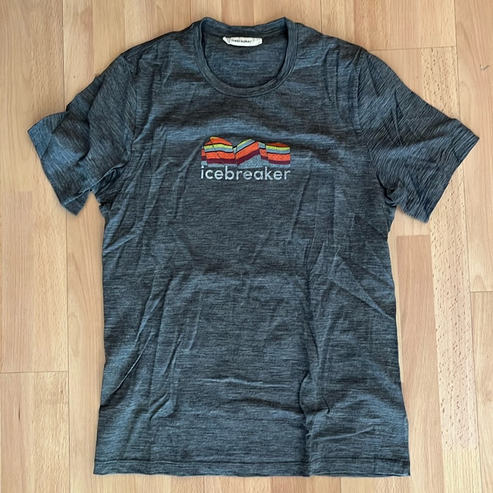 Icebreaker Tech Lite II Grey T-shirt Size S